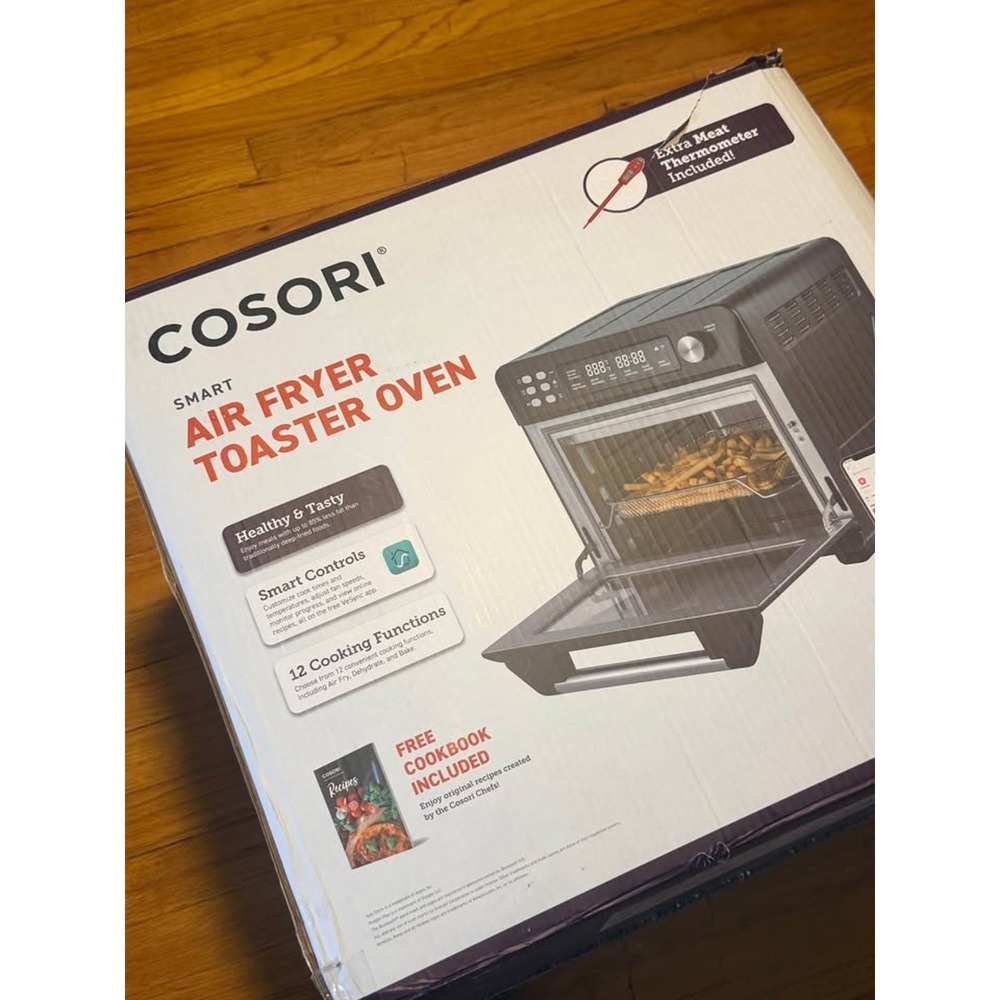 Cosori Air Fryer Toaster Oven 26qt Black NEW CS100-AO-RXB Smart 12-in-1 1800W